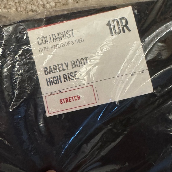 New Black Express Columnist pants. Size 10R. Barely boot, high rise. Stretch - Picture 2 of 10